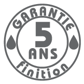 Garantie 5 ans sur la bonne tenue de la finition