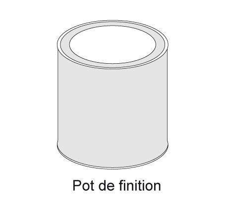 Pot de finition