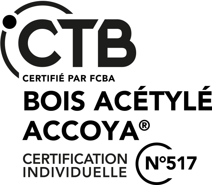 Traitement certifié CTB Bois Acétylé Accoya